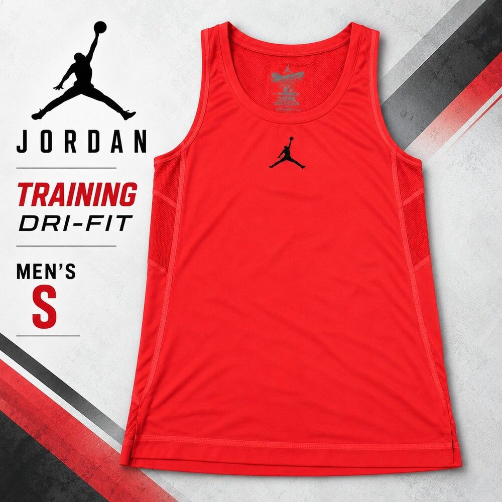Jordan Training Dri-FIT Men's S Red Compression Tank Top Basketball